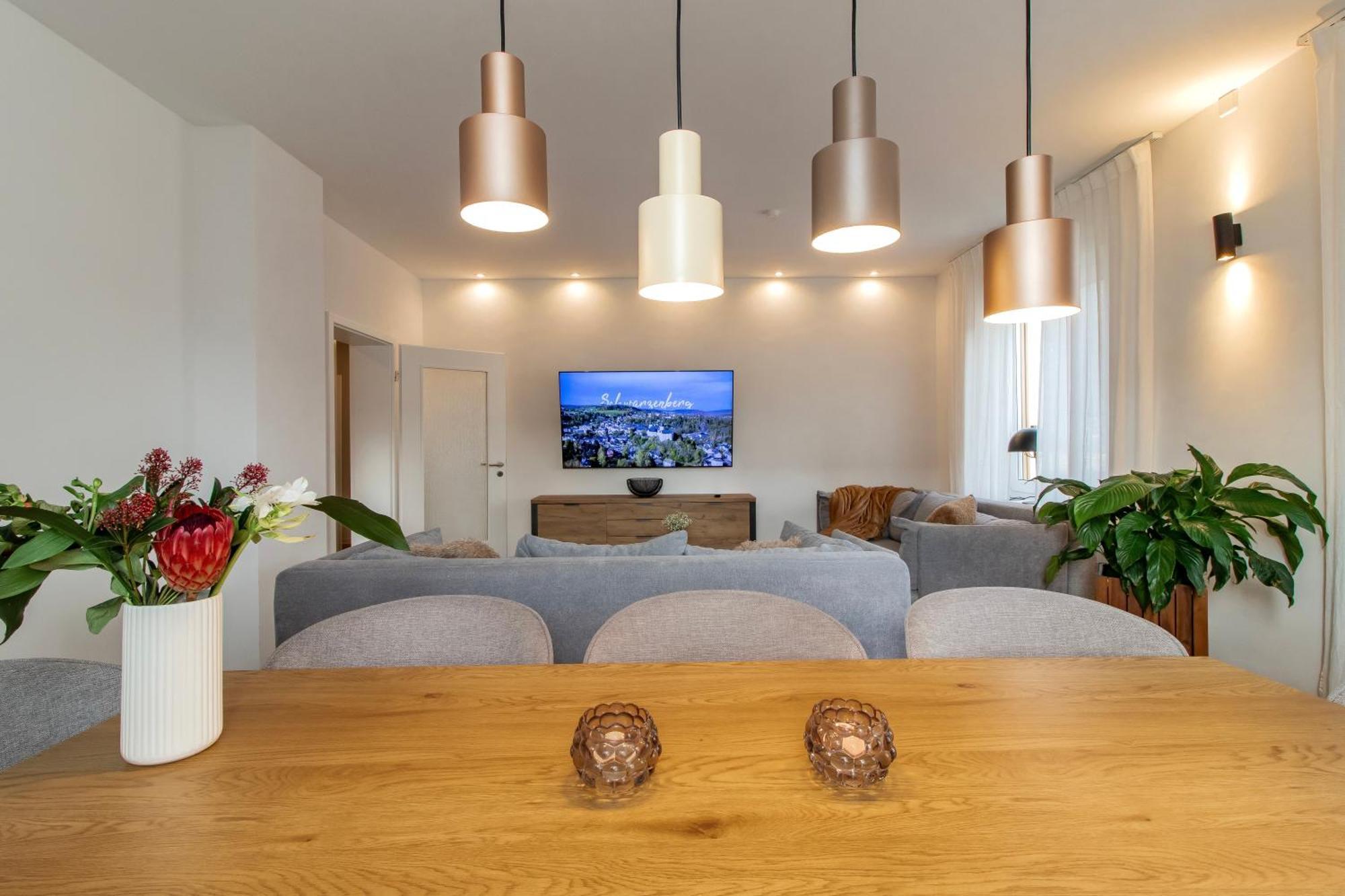 Stilvolles City-Apartment I Netflix I Wlan L Stellplatz I Zentral Schwarzenberg  Exteriör bild